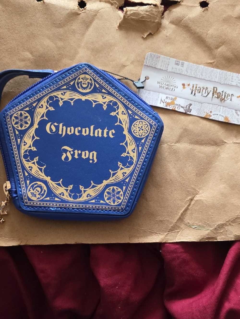 Harry Potter Chocolate Frog Hexagonal Wristlet
